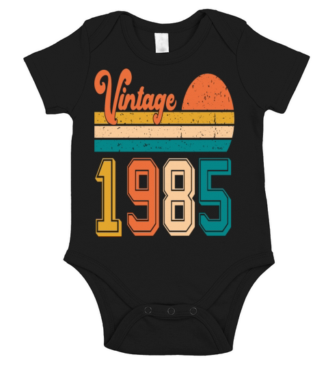 Vintage 1985 birthday gift Short Sleeve Baby One-Piece