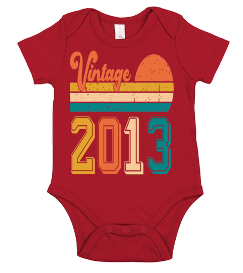 Vintage 2013 birthday gift Short Sleeve Baby One-Piece