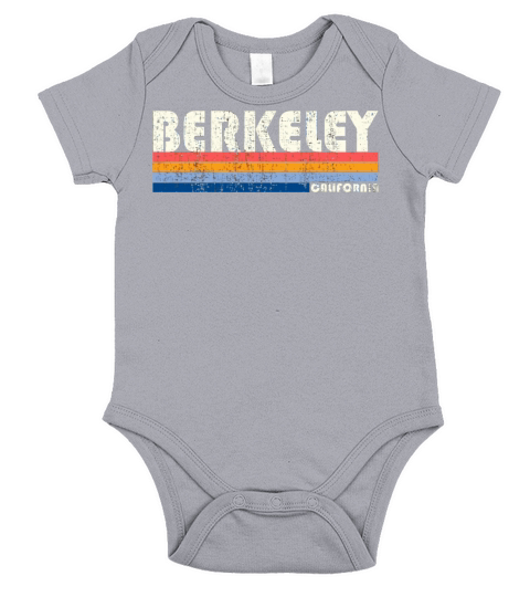 Vintage 70S 80S Style Berkeley Ca Short Sleeve Baby One-Piece