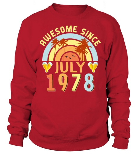 1978 In July Vintage Sweatshirt Unisex