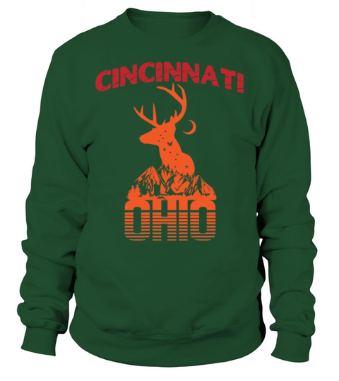 Cincinnati Ohio Retro Vintage Vacation Hiking Trip Sweatshirt Unisex