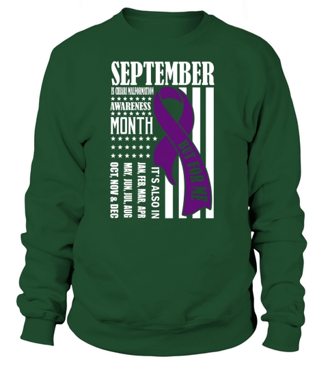 Flag2  Chiari Malformation Sweatshirt Unisex