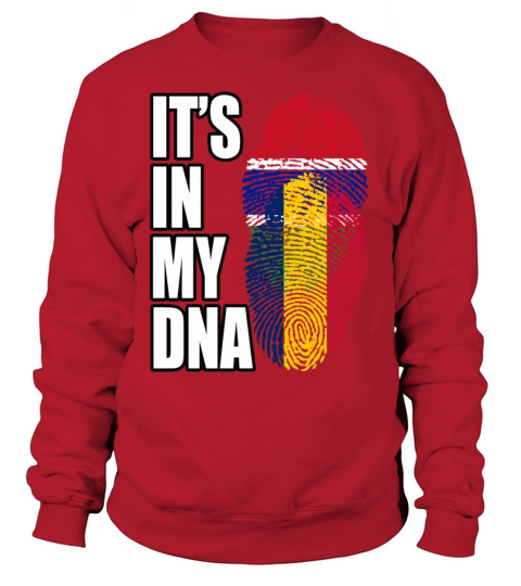 Gambian And Chadian Mix Heritage DNA Flag Sweatshirt Unisex