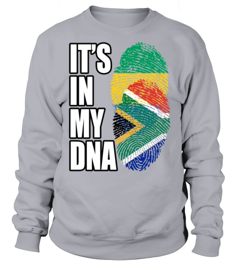 Gambian And South African Mix Heritage DNA Flag Sweatshirt Unisex