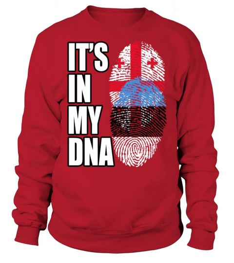 Georgian And Estonian Mix Heritage DNA Flag Sweatshirt Unisex