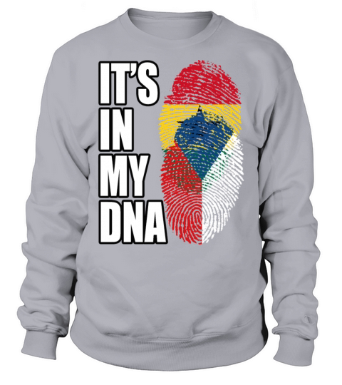Ghanaian And Czech Mix Heritage DNA Flag Sweatshirt Unisex