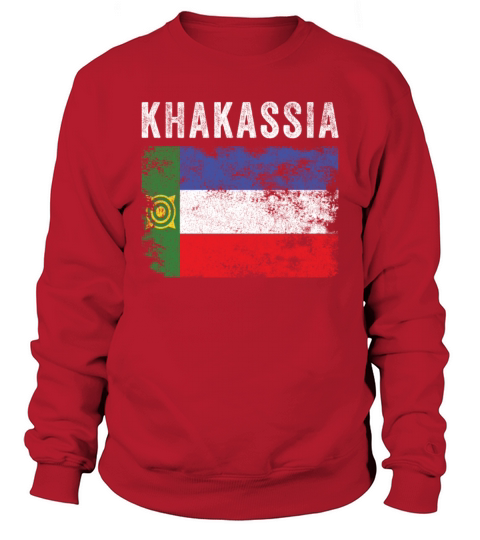 Khakassia Flag Distressed - Khakas Flag Sweatshirt Unisex