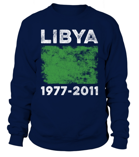 Libya 1977-2011 Flag Vintage Libyan Flag Sweatshirt Unisex
