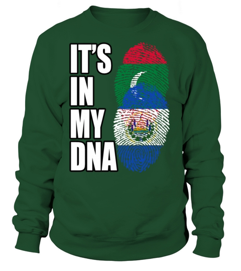 Maldivian And Salvadoran Mix Heritage DNA Flag Sweatshirt Unisex