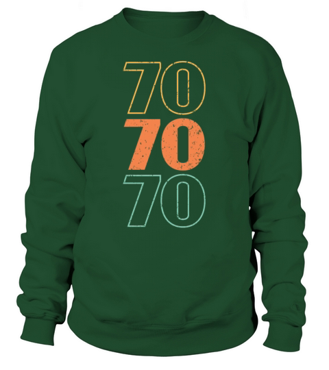 Retro 70s 1970 Vintage Seventies Party 1970s Sweatshirt Unisex