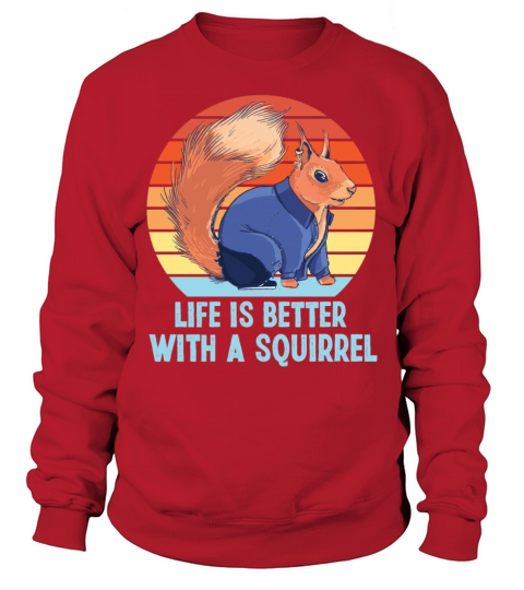 Squirrel Acorn Retro Vintage Life Sweatshirt Unisex