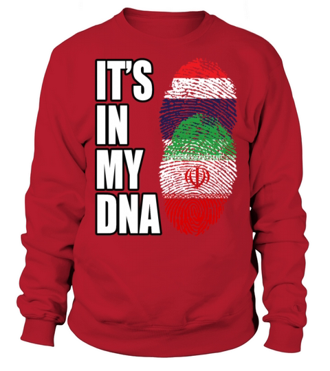 Thai And Iranian Vintage Heritage DNA Flag Sweatshirt Unisex