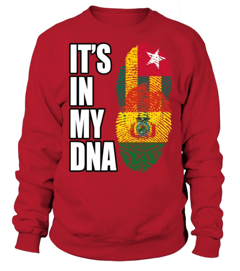 Togolese And Bolivian Mix Heritage DNA Flag Sweatshirt Unisex