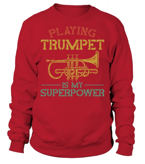Trumpet Player Vintage Playing Sweatshirt Unisex