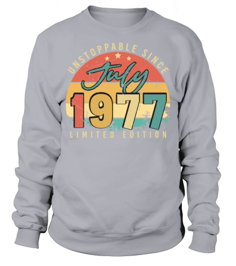 Vintage July 1977 Sweatshirt Unisex