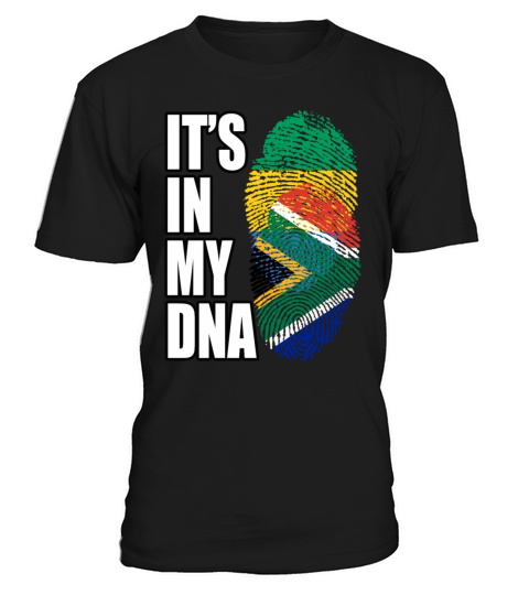 Gambian And South African Mix Heritage DNA Flag T-Shirt Unisex