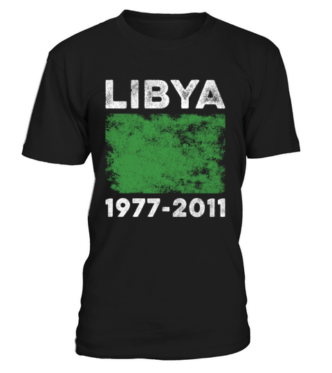 Libya 1977-2011 Flag Vintage Libyan Flag T-Shirt Unisex