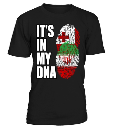 Tongan And Iranian Mix Heritage DNA Flag T-Shirt Unisex