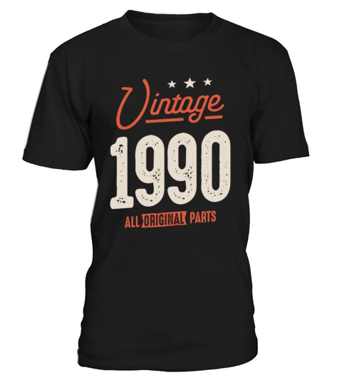 Vintage Born in 1990 - 32nd Birthday Retro T-Shirt Unisex
