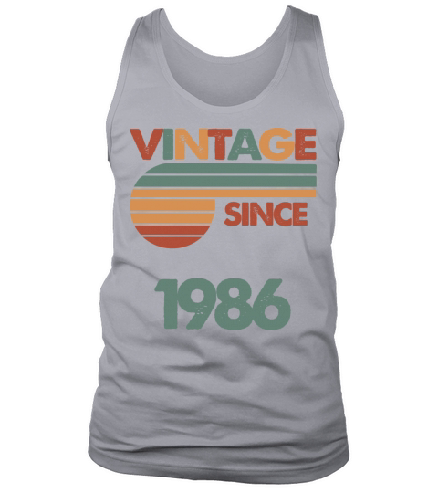 36th Vintage Birthday 1986 Tank Top Unisex