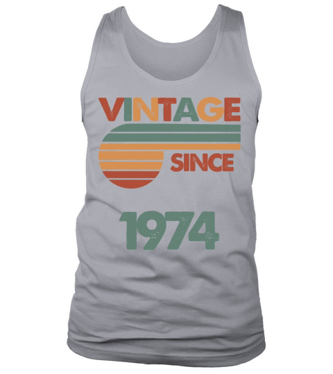 48th Vintage Birthday 1974 Tank Top Unisex