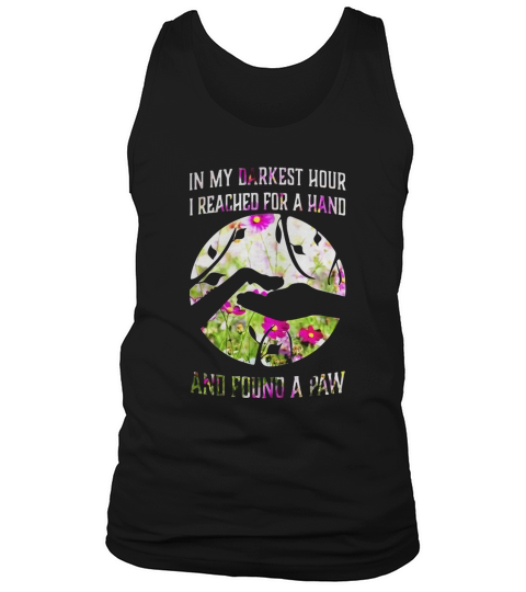Cosmos seeds in my darkest hour I reached for a hand and found a paw shirt Tank Top Unisex