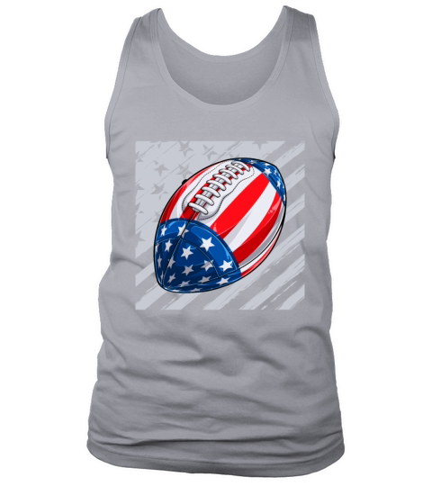 Football Ball With USA Flag Pattern - 4th July Tank Top Unisex