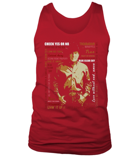 George Strait Text Tank Top Unisex