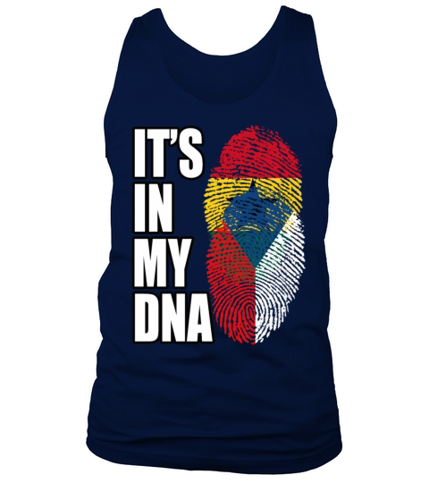 Ghanaian And Czech Mix Heritage DNA Flag Tank Top Unisex