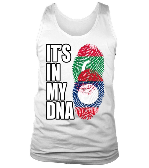 Maldivian And Laotian Mix Heritage DNA Flag Tank Top Unisex