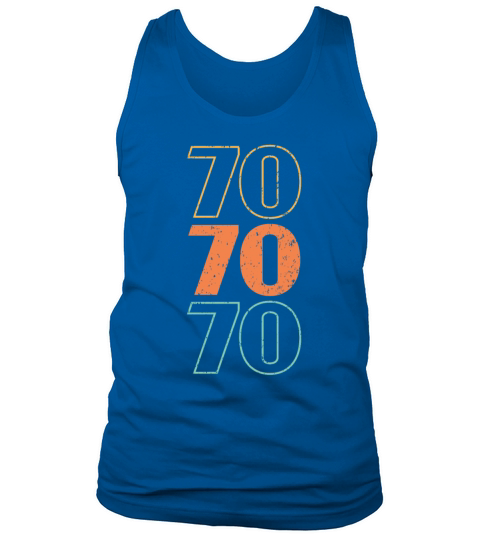 Retro 70s 1970 Vintage Seventies Party 1970s Tank Top Unisex