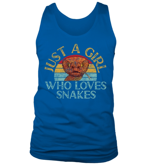 Snake Serpent Retro Vintage Just A Tank Top Unisex