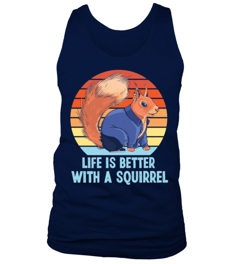 Squirrel Acorn Retro Vintage Life Tank Top Unisex