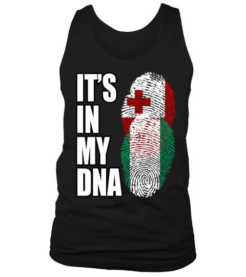 Tongan And Nigerian Mix Heritage DNA Flag Tank Top Unisex