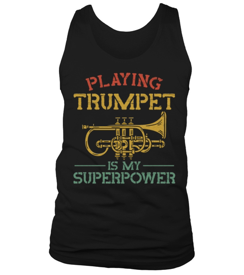 Trumpet Player Vintage Playing Tank Top Unisex