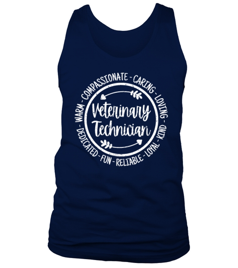 Veterinary Technician Vet Tech Vintage Tank Top Unisex