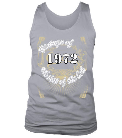 Vintage 1972 Birthday Saying Retro 50 Years Tank Top Unisex