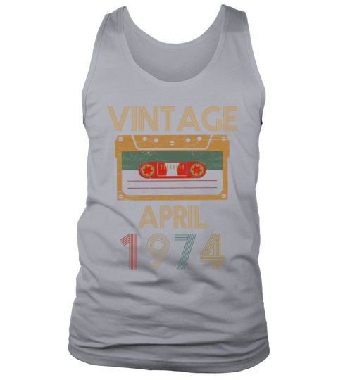 Vintage april 1974 Tank Top Unisex