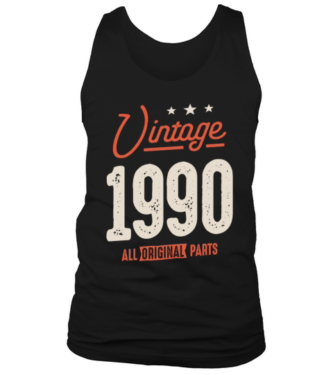 Vintage Born in 1990 - 32nd Birthday Retro Tank Top Unisex