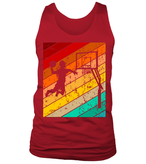 Vintage Retro Basketball Player Tank Top Unisex