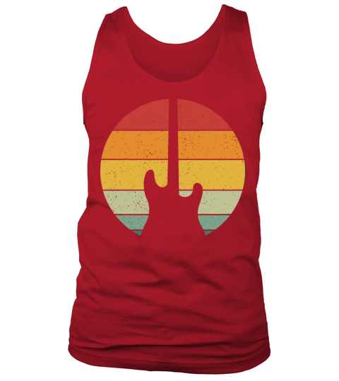 Vintage Retro Electric Guitar Vintage Music Tank Top Unisex
