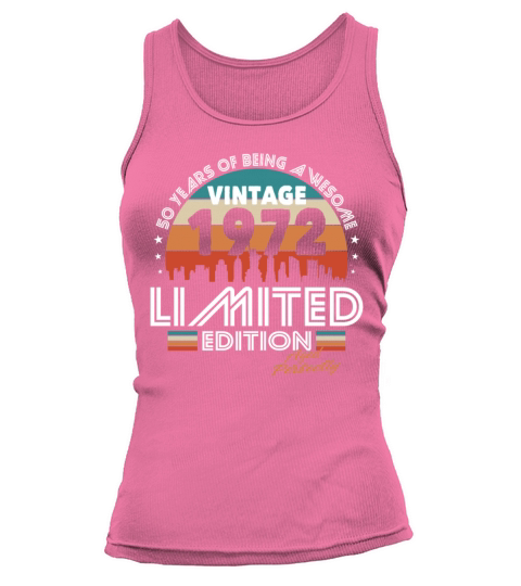 50th birthday vintage 1972 aged perfectly Tank top Woman