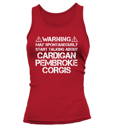 Cardigan Pembroke Corgi Warning Tank top Woman