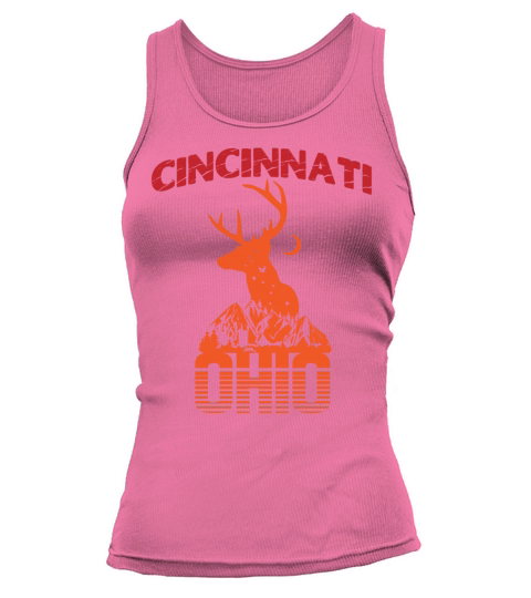 Cincinnati Ohio Retro Vintage Vacation Hiking Trip Tank top Woman