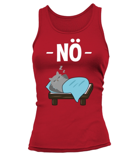 Evil Cat Nope Funny Quote Gift Tank top Woman