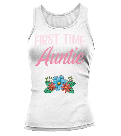 First Time Aunt Est 2023 Funny New Aunt Gift Tank top Woman