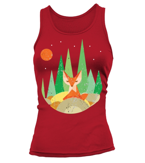 Fox In The Night Tank top Woman