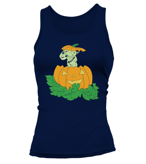 HALLOWEEN LLAMA ZOMBIE FUNNY GIFT PUMPKIN Tank top Woman