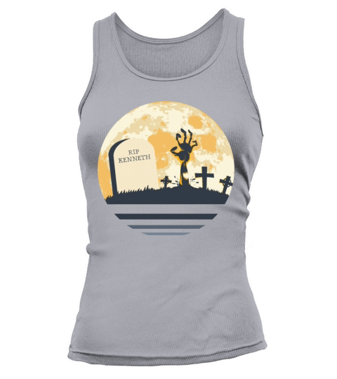 KENNETH Grave Tombstone Halloween Zombie Spooky Tank top Woman