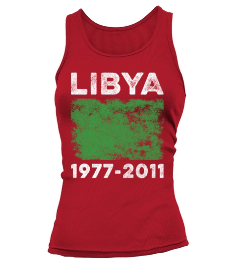 Libya 1977-2011 Flag Vintage Libyan Flag Tank top Woman